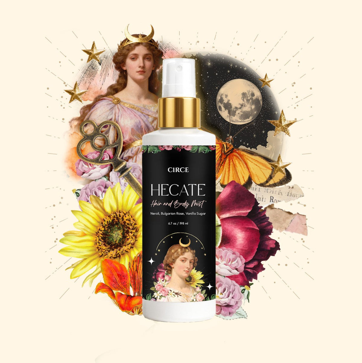 Hecate Hair & Body Mist – Neroli, Bulgarian Rose & Vanilla Sugar | 6.7 oz